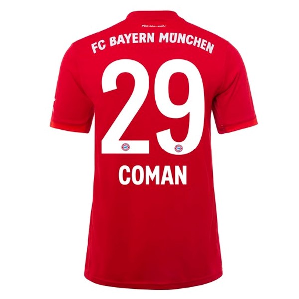 Maillot Football Bayern Munich NO.29 Coman Domicile 2019-20 Rouge